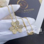 Van cleef & arpels frivole pendant, large model yellow gold, diamond vcarp0j700 (8)