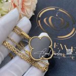 Van cleef & arpels magic alhambra long necklace, 1 motif yellow gold, onyx vcaro49m00 (2)