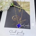 Van cleef & arpels vintage alhambra pendant yellow gold, lapis lazuli (4)
