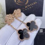 Van Cleef & Arpels Magic Alhambra Earrings, 2 Motifs Rose Gold, Mother Of Pearl (2)