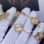 Van Cleef & Arpels Vintage Alhambra Bracelet, 5 Motifs,guilloché Rose Gold (3)