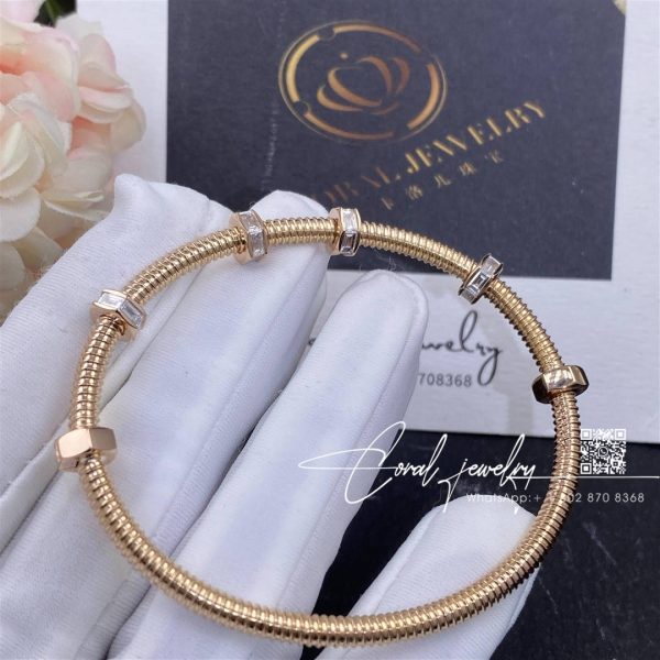 Cartier Ecrou De Cartier Diamond Bracelet Rose Gold N6714516 (5)