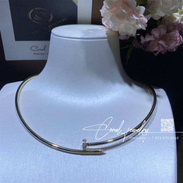 Cartier Juste Un Clou Collar Necklace Small Model, Yellow Gold Diamonds Ref. N7424422 (4)