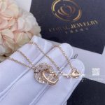 Cartier Love Necklace, Diamond Paved 18k Rose Gold B7224528 (3)