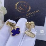 Van Cleef & Arpels Gold And Lapis Lazuli Alhambra Cufflinks (1)