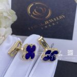 Van Cleef & Arpels Gold And Lapis Lazuli Alhambra Cufflinks (3)