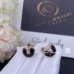 Cartier Amulette De Cartier Earrings, Xs Model Onyx Rose Gold B8301239 (3)