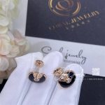 Cartier Amulette De Cartier Earrings, Xs Model Onyx Rose Gold B8301239 (5)