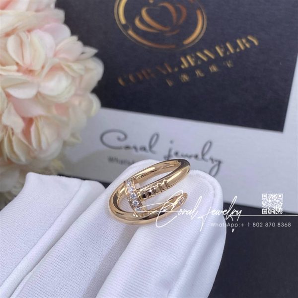 Cartier Juste Un Clou Ring Rose Gold, Diamonds Ref. B4094800 (2)