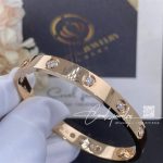 Cartier Love Bracelet, 10 Diamonds Rose Gold Ref. B6070217 (7)