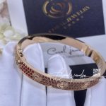 Cartier Love Bracelet Rose Gold Pave Sapphire (2)