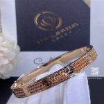 Cartier Love Bracelet Rose Gold Pave Sapphire (4)