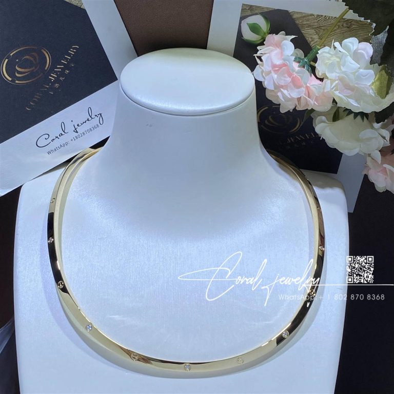 Cartier Love Necklace, Yellow Gold Diamond Collar N7424355 (10)