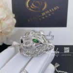 Cartier Panthère De Cartier Necklace White Gold Diamonds Emeralds N7424209 (11)