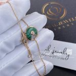 Cartier Amulette De Cartier Bracelet Xs Model Rose Gold Malachite B6047117 (5)