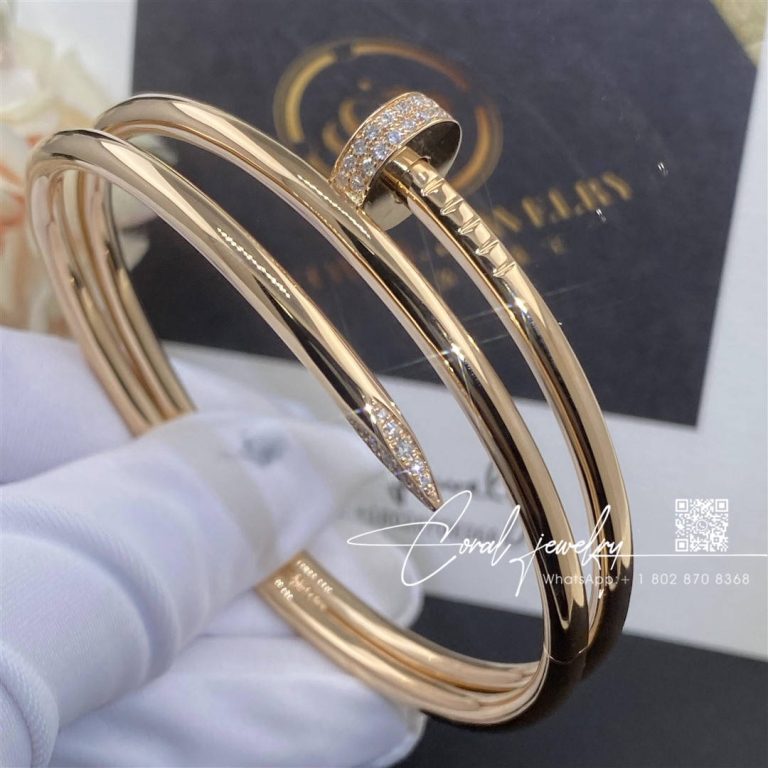 Cartier Juste Un Clou Bracelet, 18k Rose Gold Diamonds Ref (10)