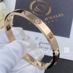 Cartier Love Bracelet Multi Gem Rose Gold Ref. B6036517 (8)