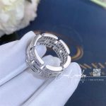 Cartier 18k White Gold Diamond Set Maillon Panthere Ring B4111700 (4)