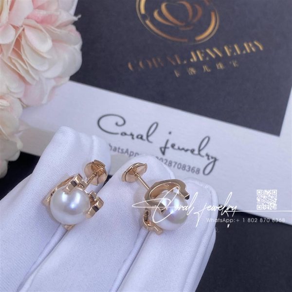 Cartier C De Cartier Earrings Rose Gold, Pearl Ref. B8041700 (2)