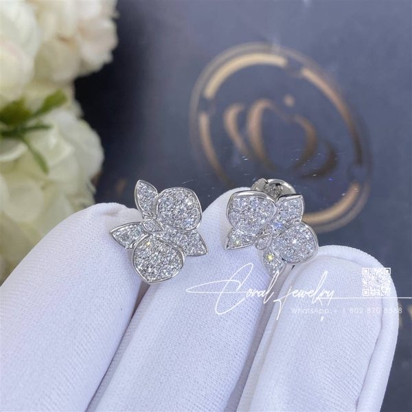 Cartier Caresse D’orchidÉes Par Cartier Earrings White Gold, Diamonds Ref. B8032200 (1)