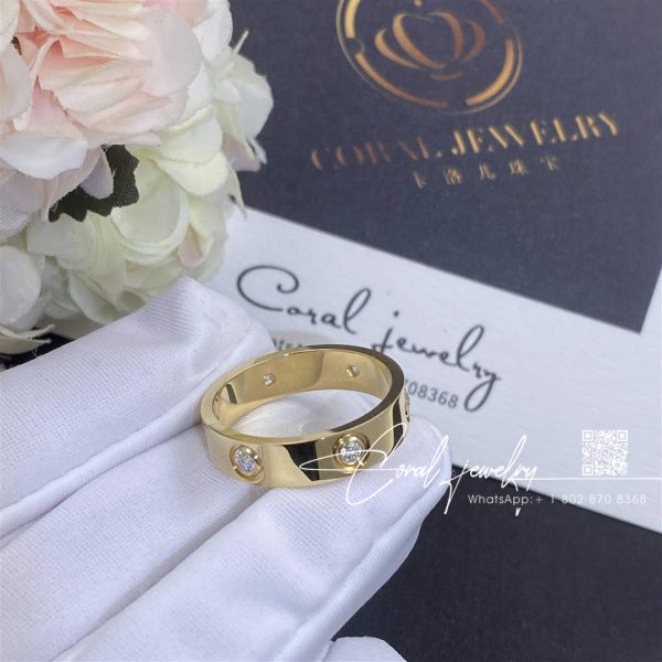 Cartier Love Ring, Yellow Gold 6 Diamonds Ref. B4025900 (2)