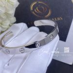 Cartier Love Bracelet, 1 Diamond White Gold, Ref. B6029917 (5)