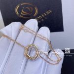 Cartier Trinity Bracelet White Gold, Yellow Gold, Rose Gold, Diamonds Ref. B6059017 (2)