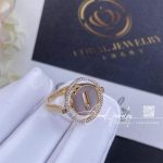 Messika Lucky Move Sm White Mother Of Pearl Pink Gold Diamond Ring 11952 Pg Coral (2)