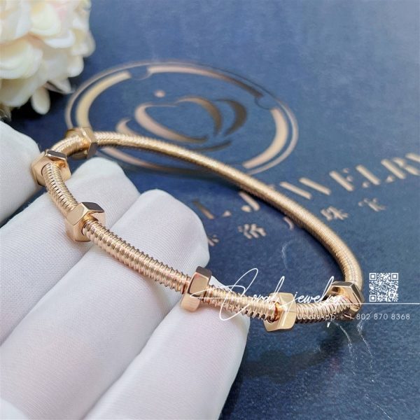 Cartier Ecrou De Cartier 18k Rose Gold Bracelet B6049517 (9)