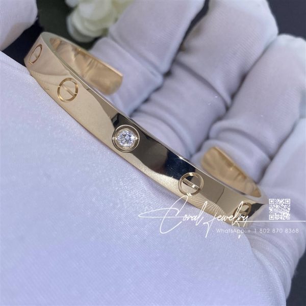 Cartier Love Bracelet, 1 Diamond Yellow Gold, Ref. B6029817 (13)