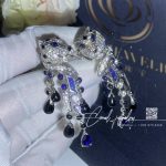 Cartier Panthère De Cartier Earrings White Gold, Diamonds, Emeralds, Sapphires Ref. H8000657 (4)