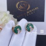 Cartier Amulette De Cartier Earrings, Xs Model Malachite Rose Gold B8301238 (2)