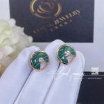 Cartier Amulette De Cartier Earrings, Xs Model Malachite Rose Gold B8301238 (4)