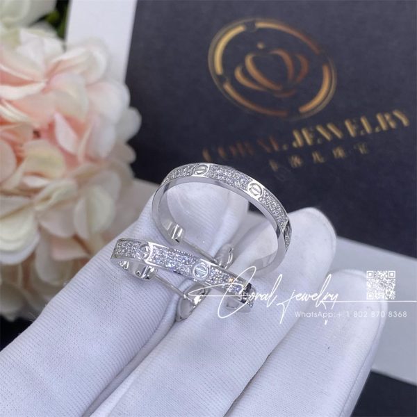 Cartier Love Earrings White Gold Ref. N8515193 (5)