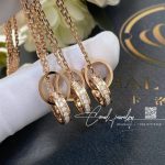 Cartier Love Necklace Rose Gold, Diamonds B7013900 (3)