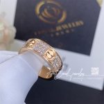 Cartier Love Ring, Diamond Paved Rose Gold Ref. B4087600 (4)