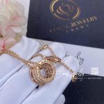 Bulgari B.zero1 Necklace With Chain And Small Round Pendant In 18kt Rose Gold Ref. 335924 (3)