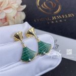 Bulgari Divas’ Dream Earrings Yellow Gold Diamonds With Malachite Ref. 358128 (3)