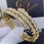 Bulgari Serpenti Viper Two Coil 18 Kt Yellow Gold Bracelet, Set With Pavé Diamonds (13)