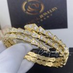 Bulgari Serpenti Viper Two Coil 18 Kt Yellow Gold Bracelet, Set With Pavé Diamonds (9)