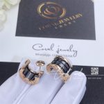 Bulgari B.zero1 Earrings In 18kt Rose Gold And Black Ceramic Ref. 347405 (5)