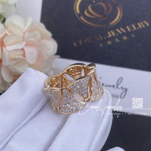 Bulgari Divas’ Dream Ring Rose Gold Diamonds Ref. An856926 (2)