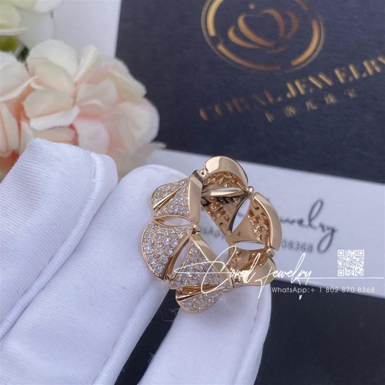 Bulgari Divas’ Dream Ring Rose Gold Diamonds Ref. An856926 (3)