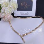 Bulgari Serpenti Viper 18 Kt Rose Gold Necklace, Set With Demi Pavé Diamonds Ref. 357864 (11)