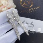 Bulgari Serpenti Viper Earrigns In White Gold Pavé Diamonds Ref. 348320 (2)