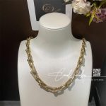 Tiffany Hardwear Graduated Link Necklace In 18k Yellow Gold With Pavé Diamonds (7)