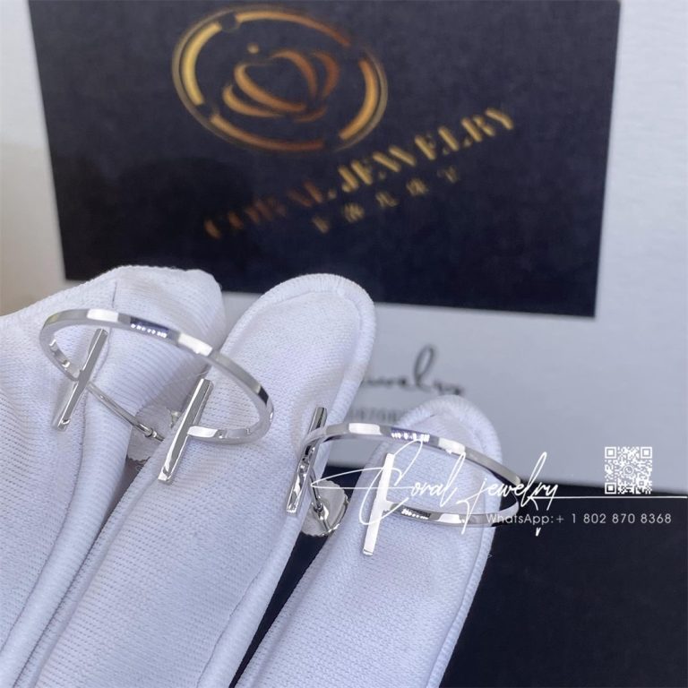 Tiffany T Hoop Earrings In 18k White Gold (1)