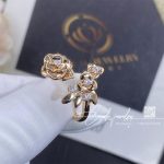 Piaget Rose Ring In 18k Rose Gold Set With 6 Brilliant Cut Diamonds (3)