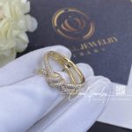 Tiffany Knot Double Row Ring In Yellow Gold With Diamonds (4)