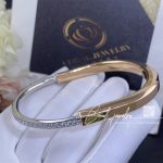 Tiffany Lock Bangle In Rose And White Gold With Half Pavé Diamonds (1)